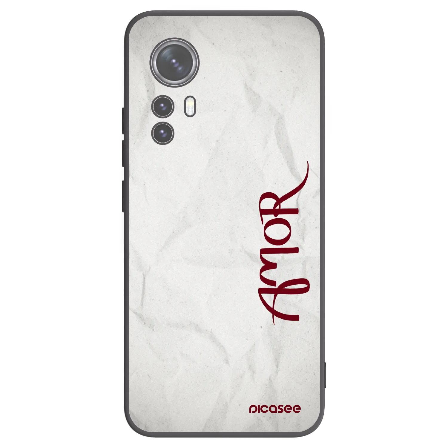 Picasee silikonový černý obal pro Xiaomi 12 - Amor