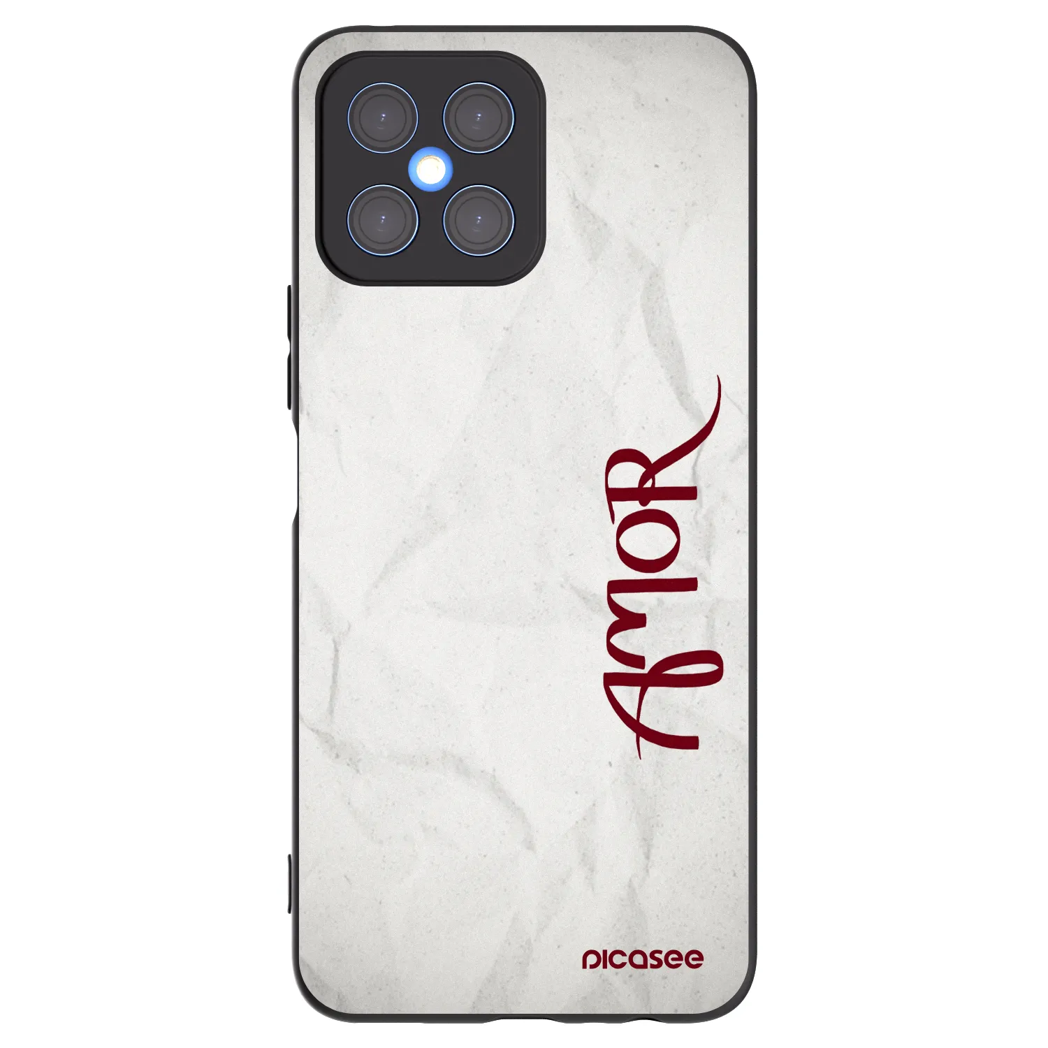 Picasee silikonový černý obal pro Honor X8 4G - Amor