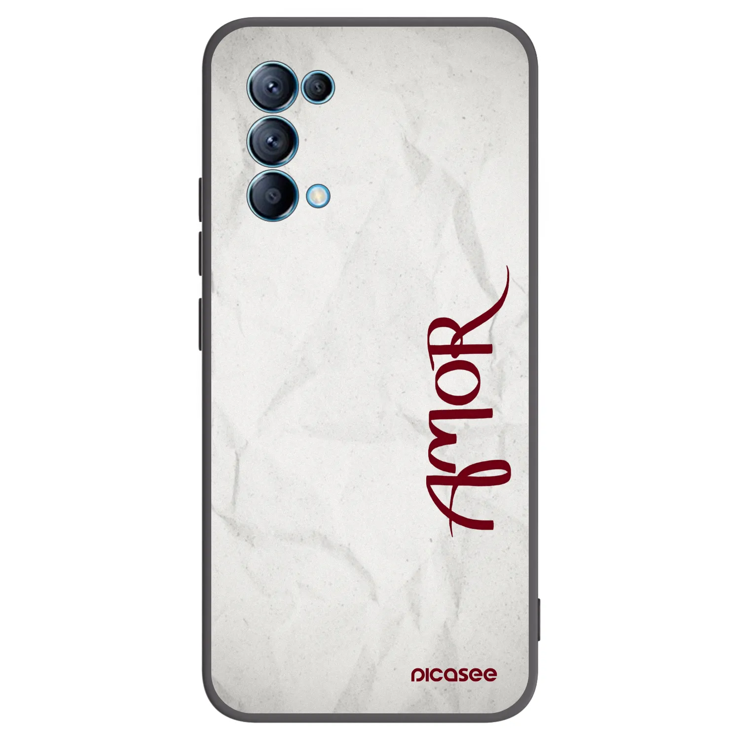 Picasee silikonový černý obal pro OPPO Reno 5 5G - Amor