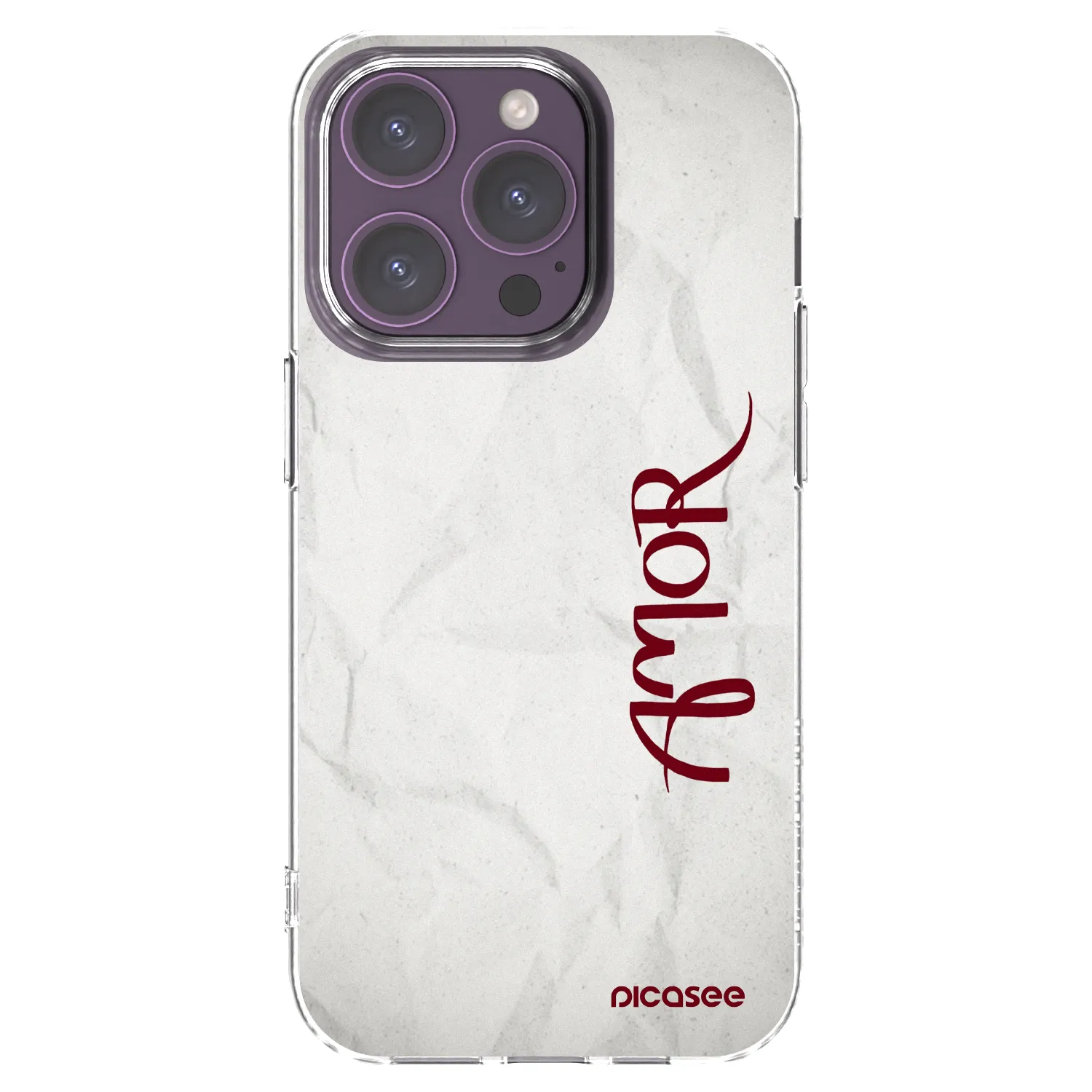 Picasee silikonový průhledný obal pro Apple iPhone 14 Pro - Amor