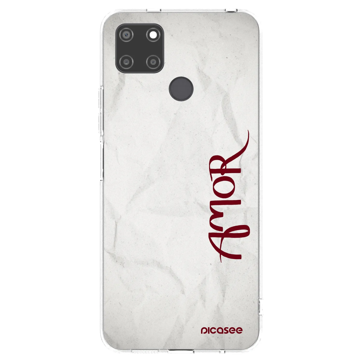 Picasee silikonový průhledný obal pro Realme C21Y - Amor