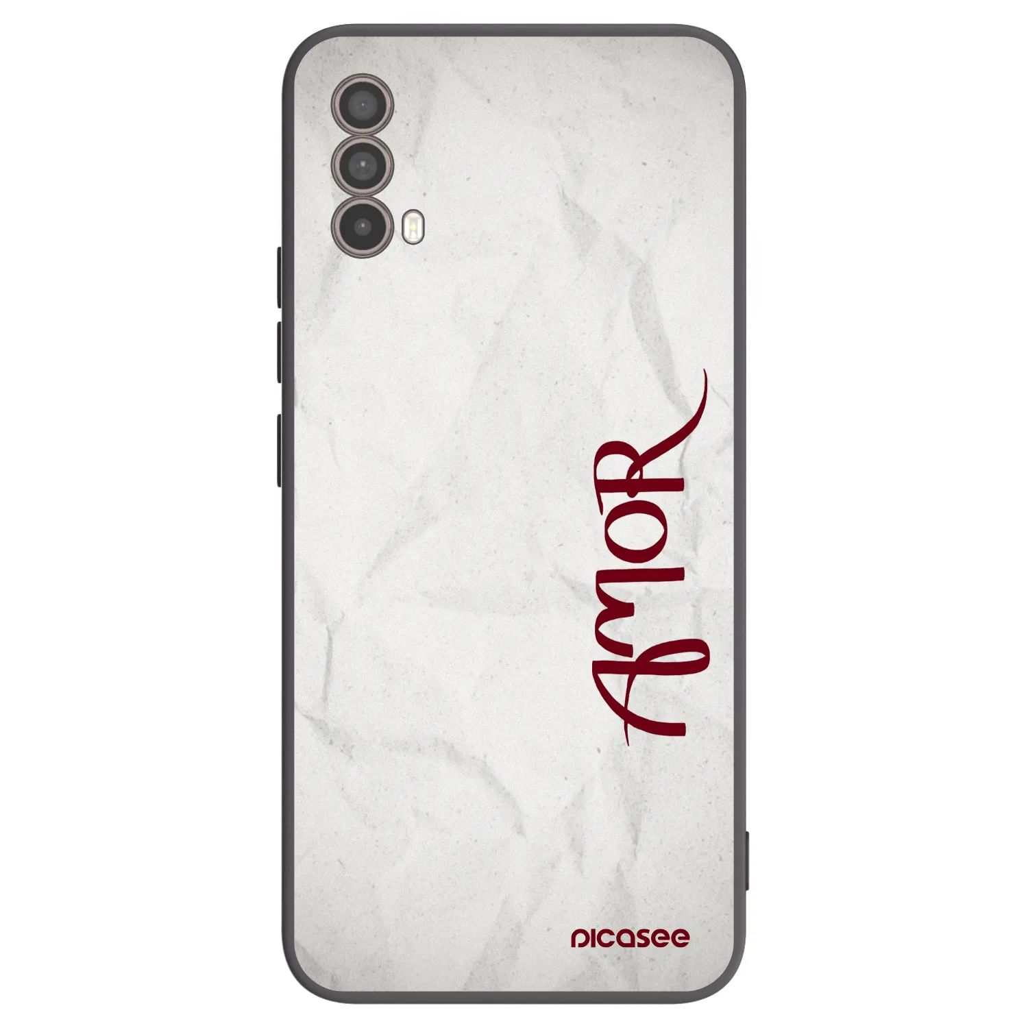 Picasee silikonový černý obal pro Motorola Moto E40 - Amor
