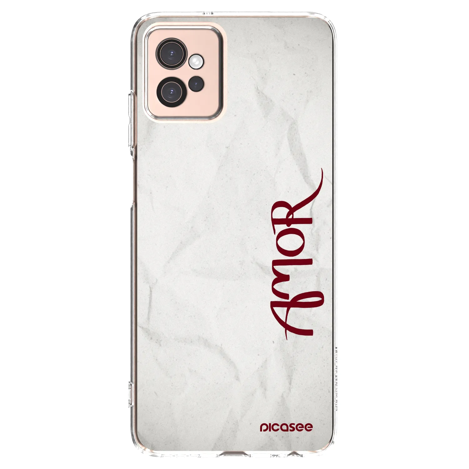 Picasee silikonový průhledný obal pro Motorola Moto G32 - Amor