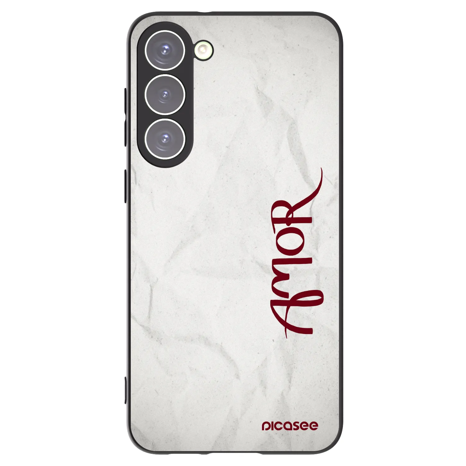 Picasee silikonový černý obal pro Samsung Galaxy S23+ 5G - Amor
