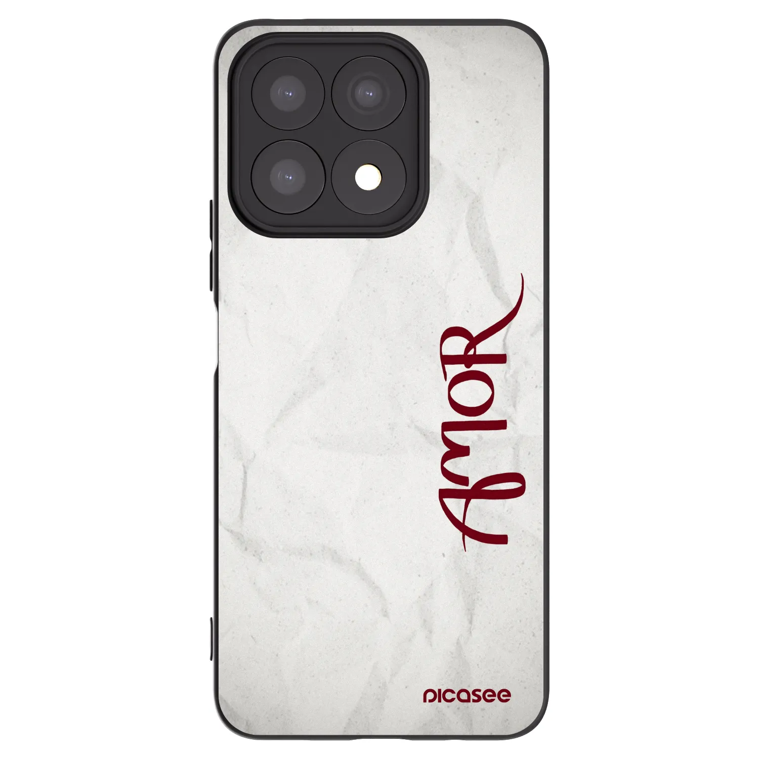 Picasee silikonový černý obal pro Honor X8a - Amor