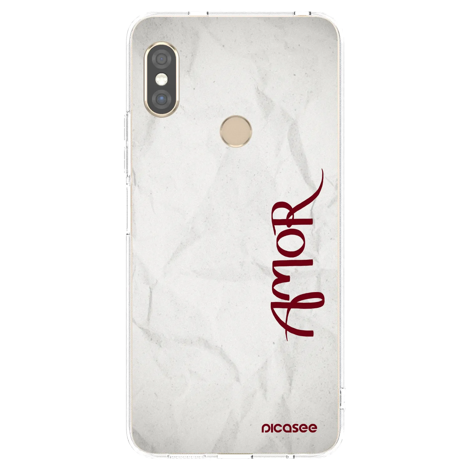 Picasee silikonový průhledný obal pro Xiaomi Redmi Note 5 Global - Amor