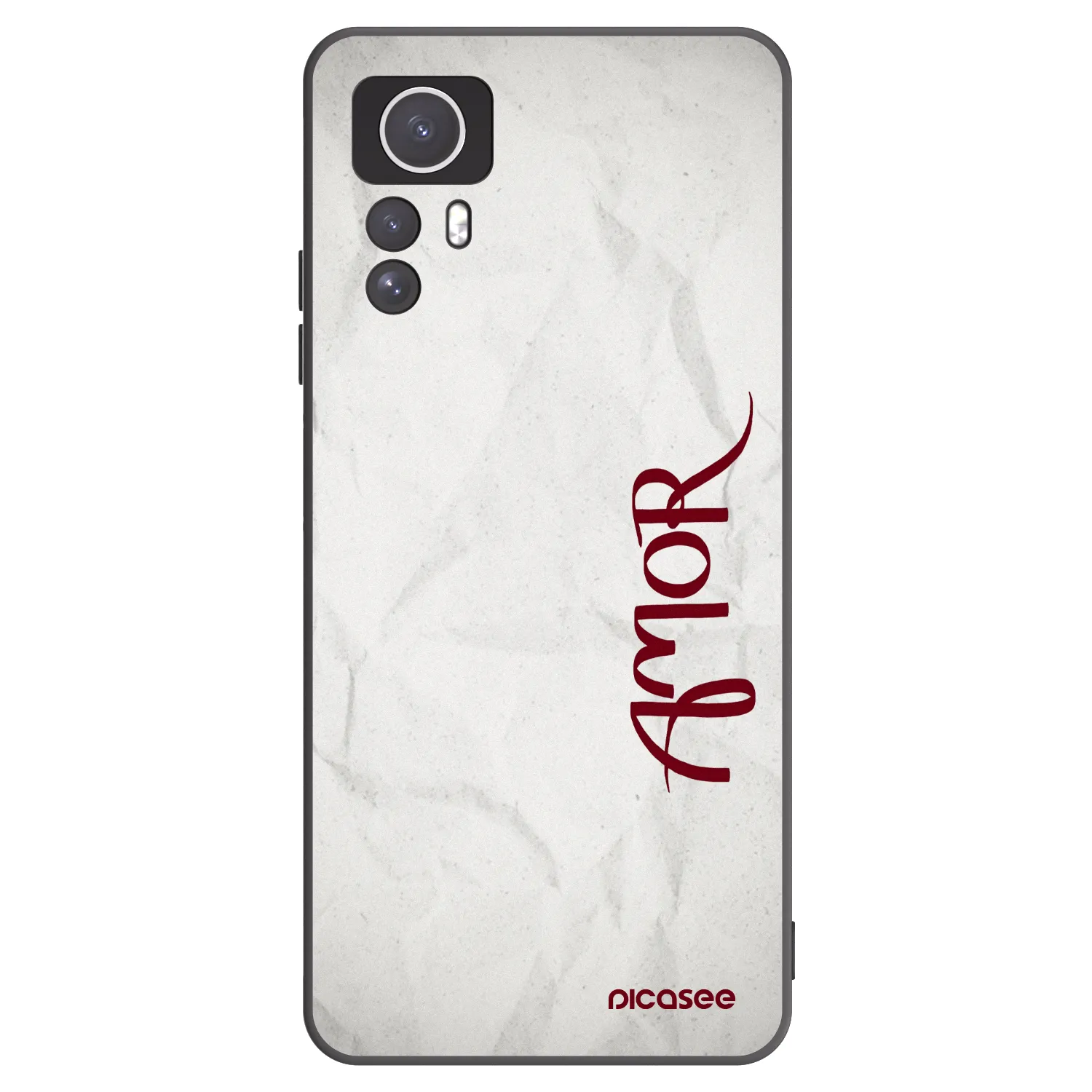 Picasee silikonový černý obal pro Xiaomi Redmi Note 12S - Amor