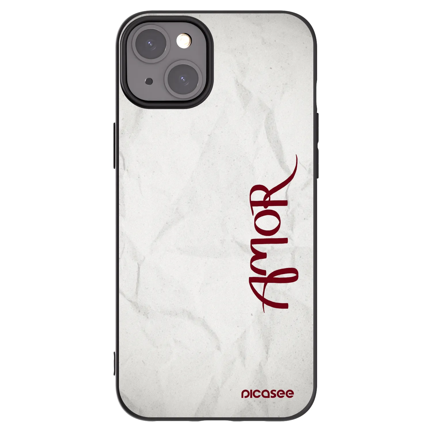 Picasee silikonový černý obal pro Apple iPhone 15 Plus - Amor