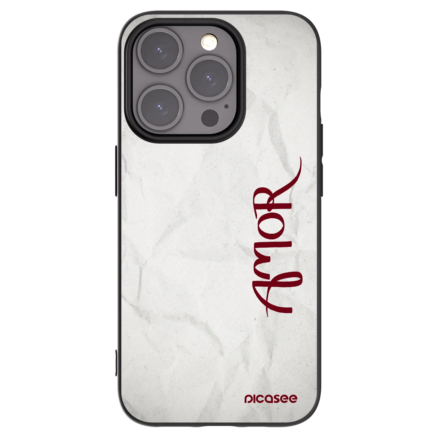 Picasee silikonový černý obal pro Apple iPhone 15 Pro - Amor