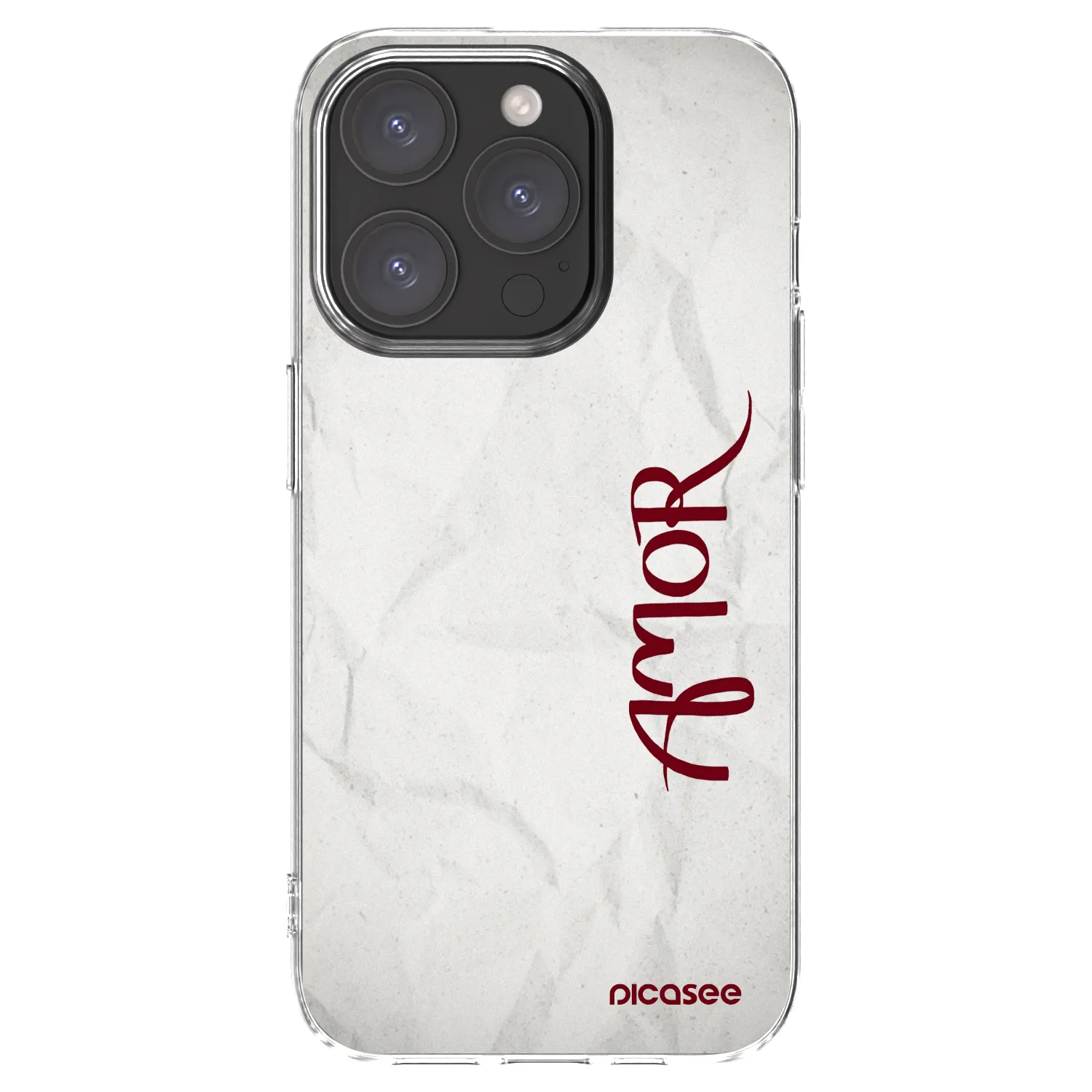 Picasee silikonový průhledný obal pro Apple iPhone 15 Pro - Amor
