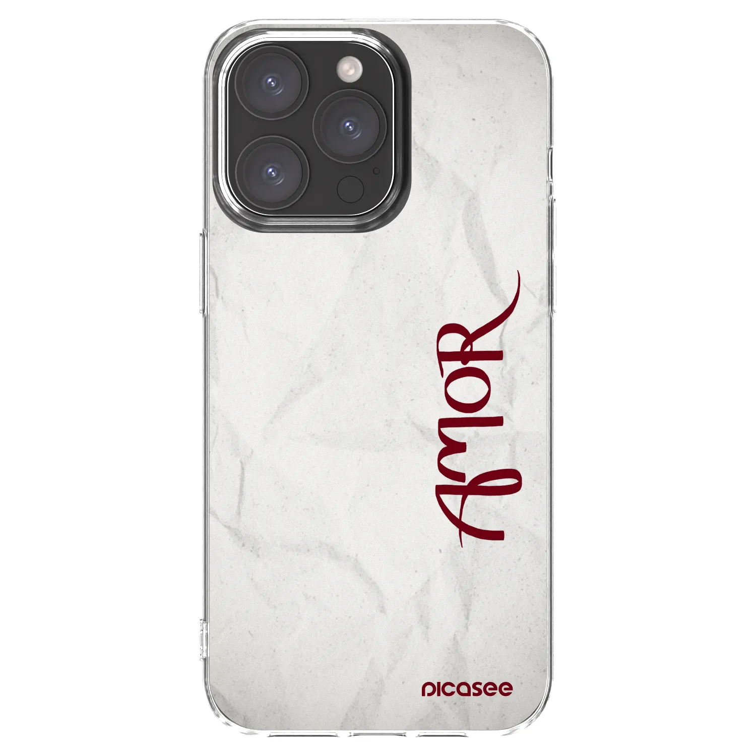 Picasee silikonový průhledný obal pro Apple iPhone 15 Pro Max - Amor