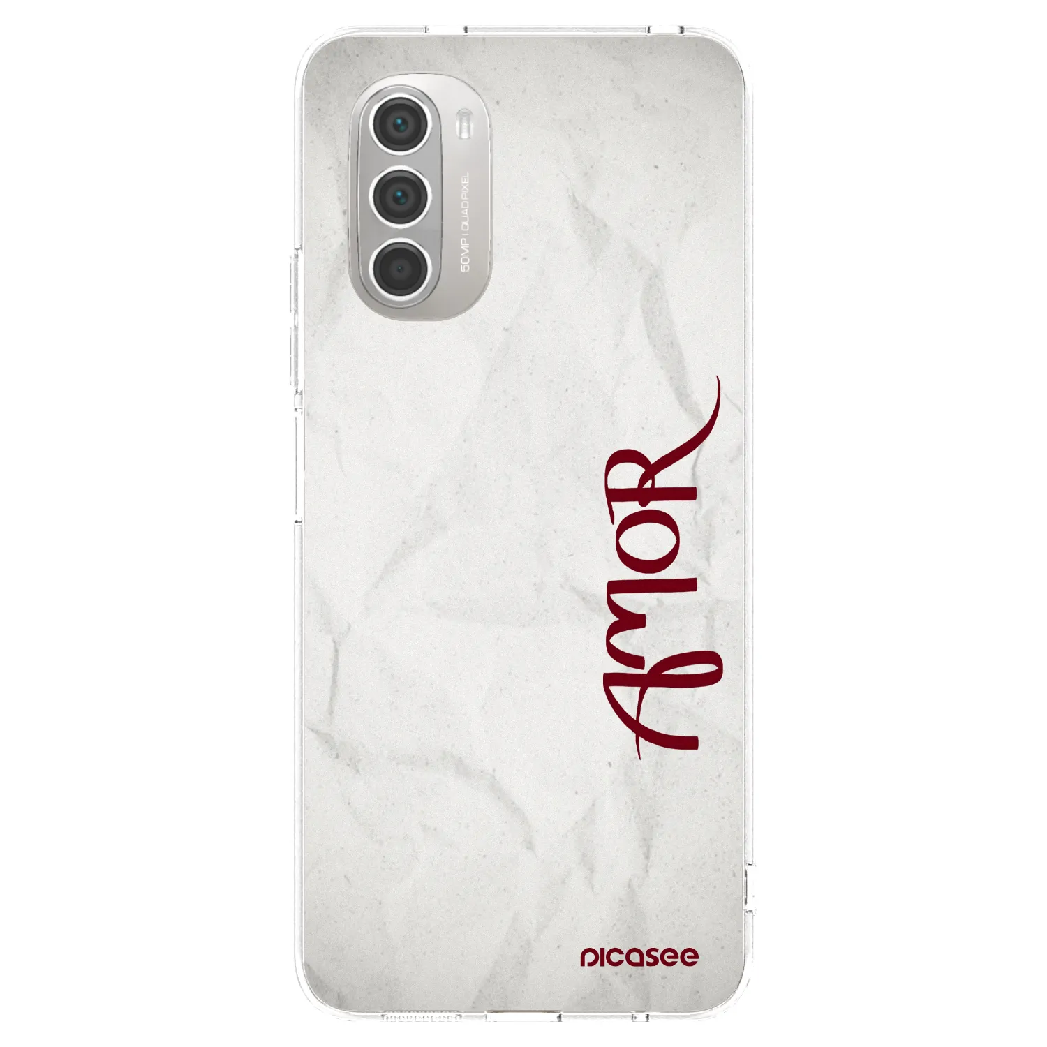 Picasee silikonový průhledný obal pro Motorola Moto G51 - Amor