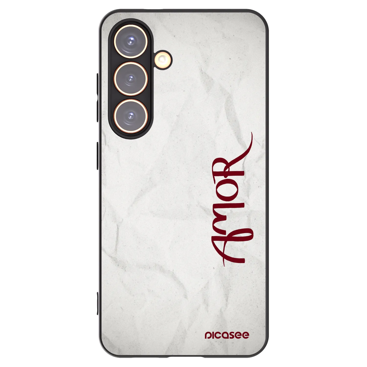 Picasee silikonový černý obal pro Samsung Galaxy S24 S921B 5G - Amor