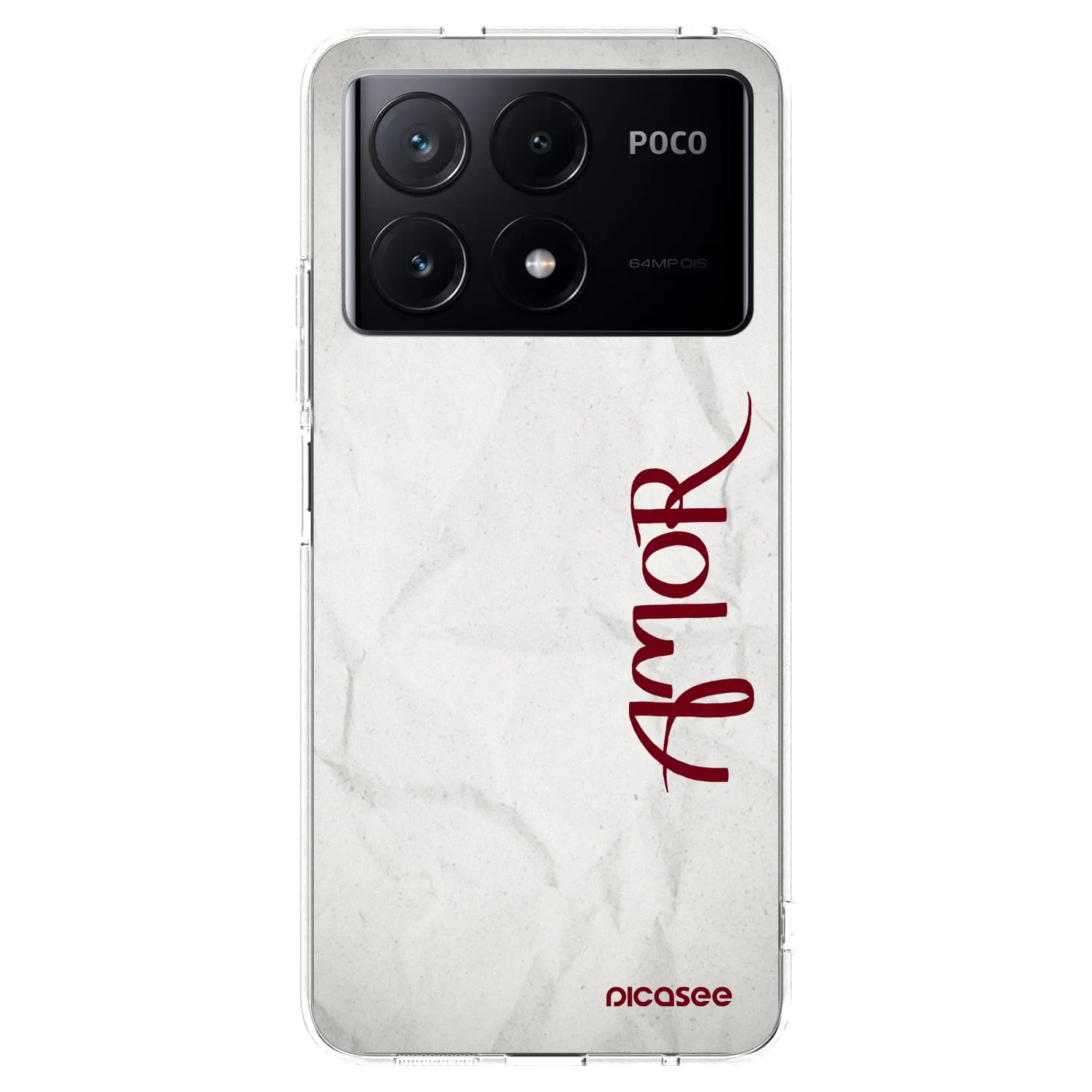 Picasee silikonový průhledný obal pro Xiaomi Poco X6 Pro - Amor