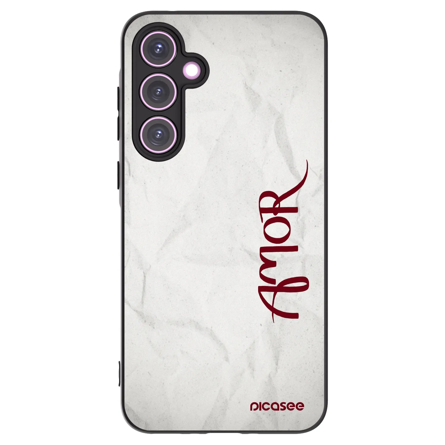 Picasee silikonový černý obal pro Samsung Galaxy A35 5G A356B - Amor