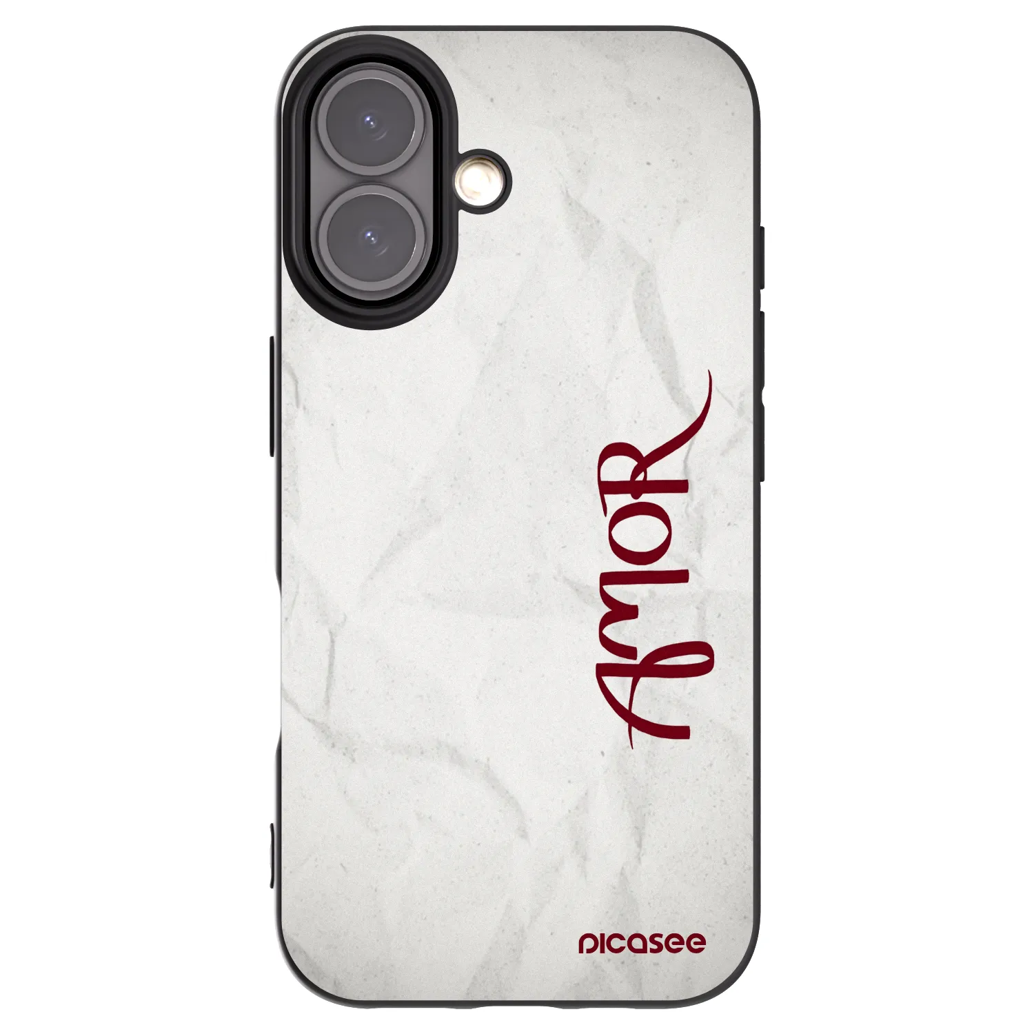 Picasee silikonový černý obal pro Apple iPhone 16 - Amor