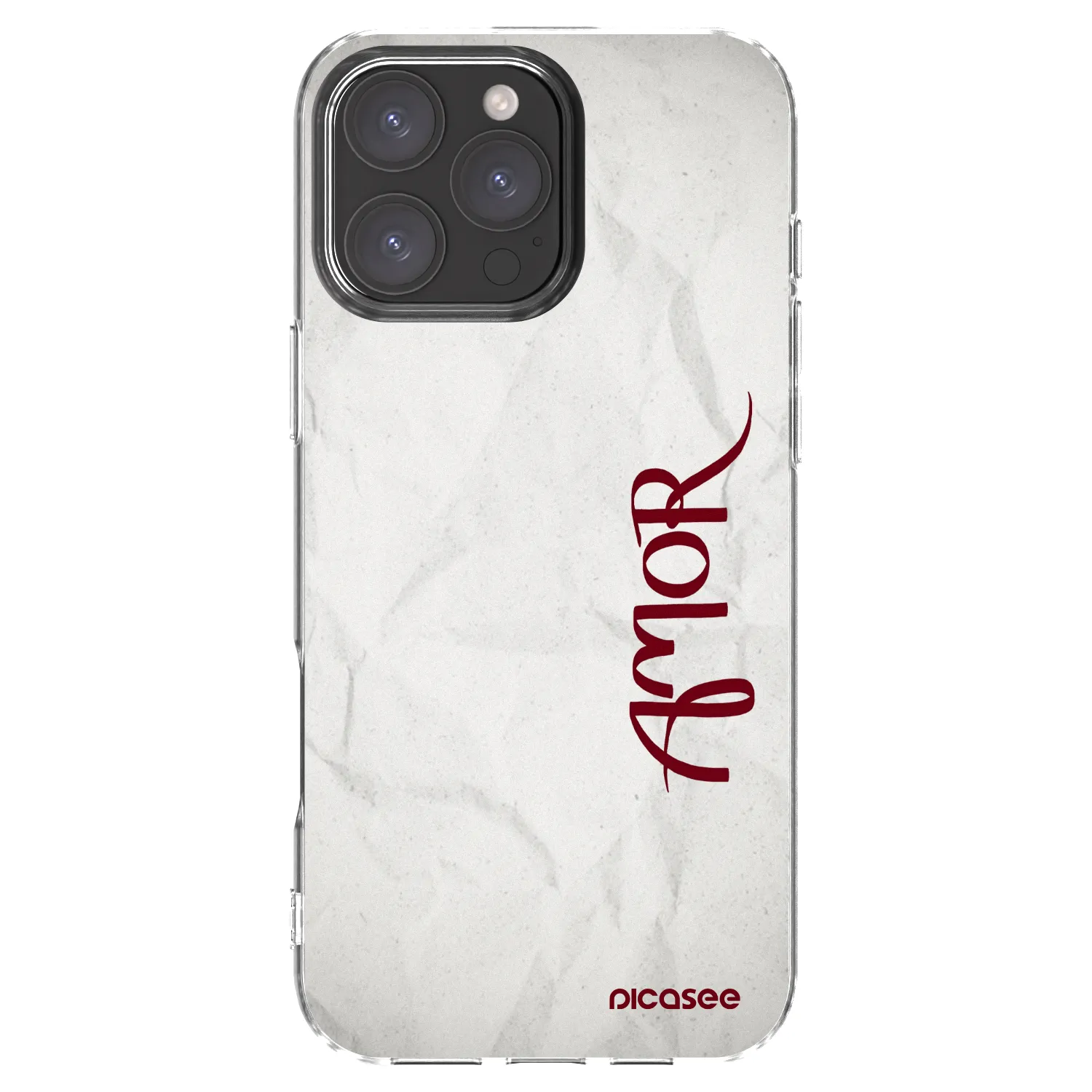 Picasee silikonový průhledný obal pro Apple iPhone 16 Pro Max - Amor