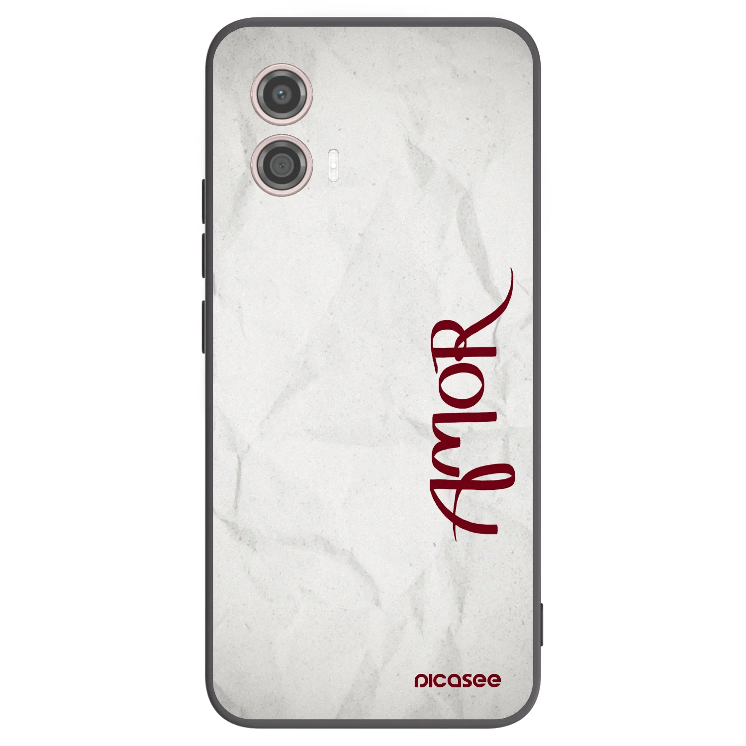 Picasee silikonový černý obal pro Motorola Moto G53 5G - Amor