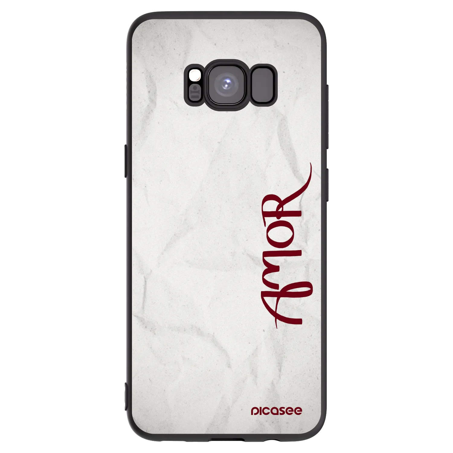 Picasee silikonový černý obal pro Samsung Galaxy S8 G950F - Amor
