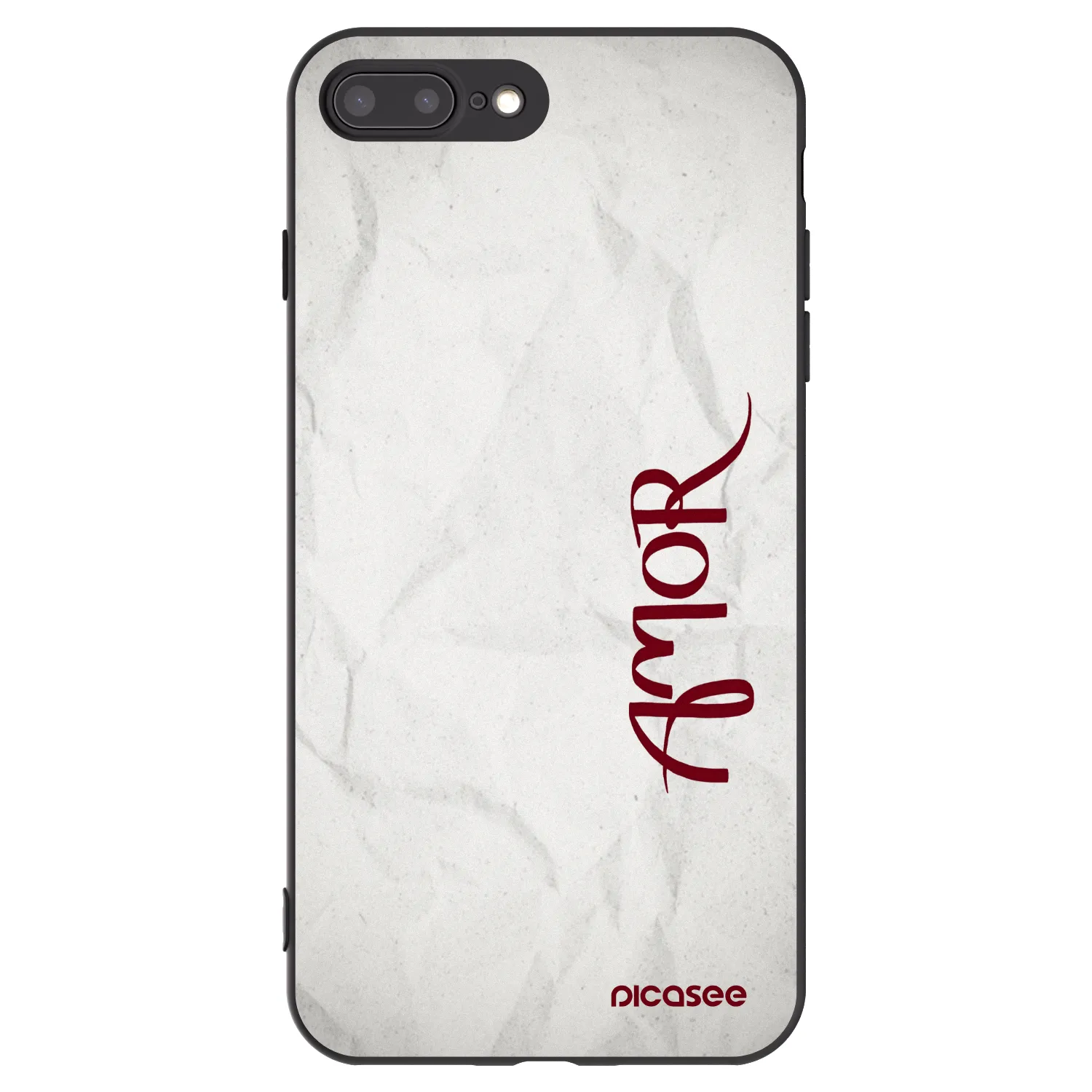 Picasee silikonový černý obal pro Apple iPhone 7 Plus - Amor