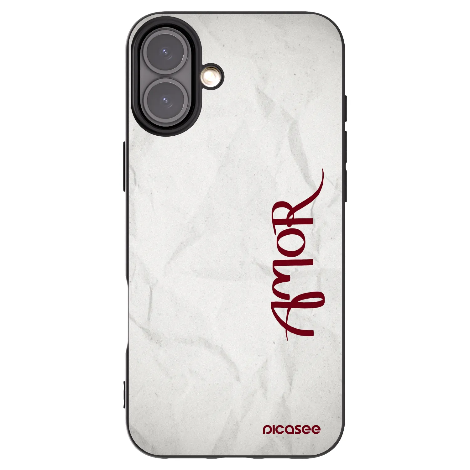Picasee silikonový černý obal pro Apple iPhone 16 Plus - Amor
