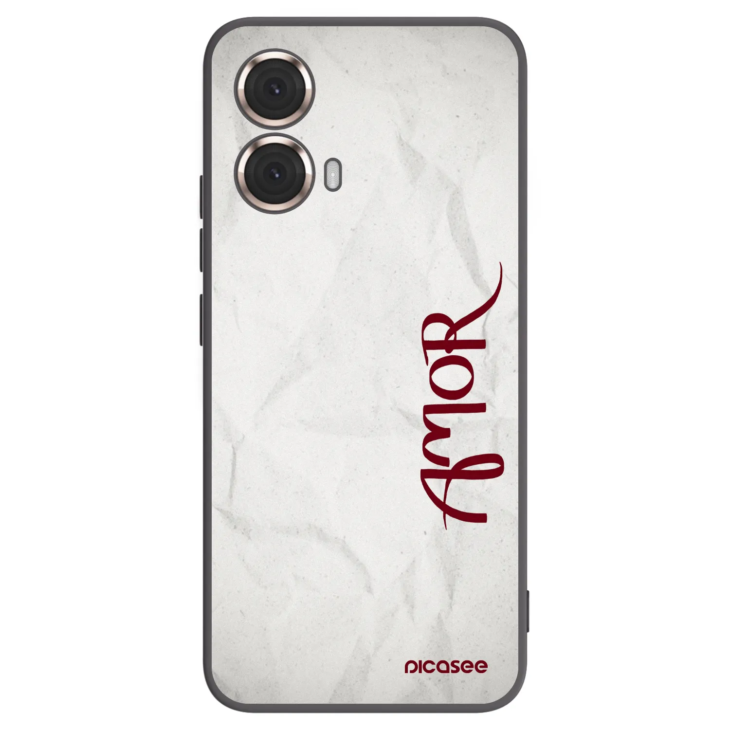 Picasee silikonový černý obal pro Motorola Moto G85 - Amor