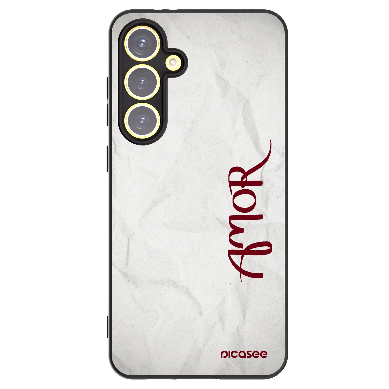 Picasee silikonový černý obal pro Samsung Galaxy S24 FE S721B - Amor