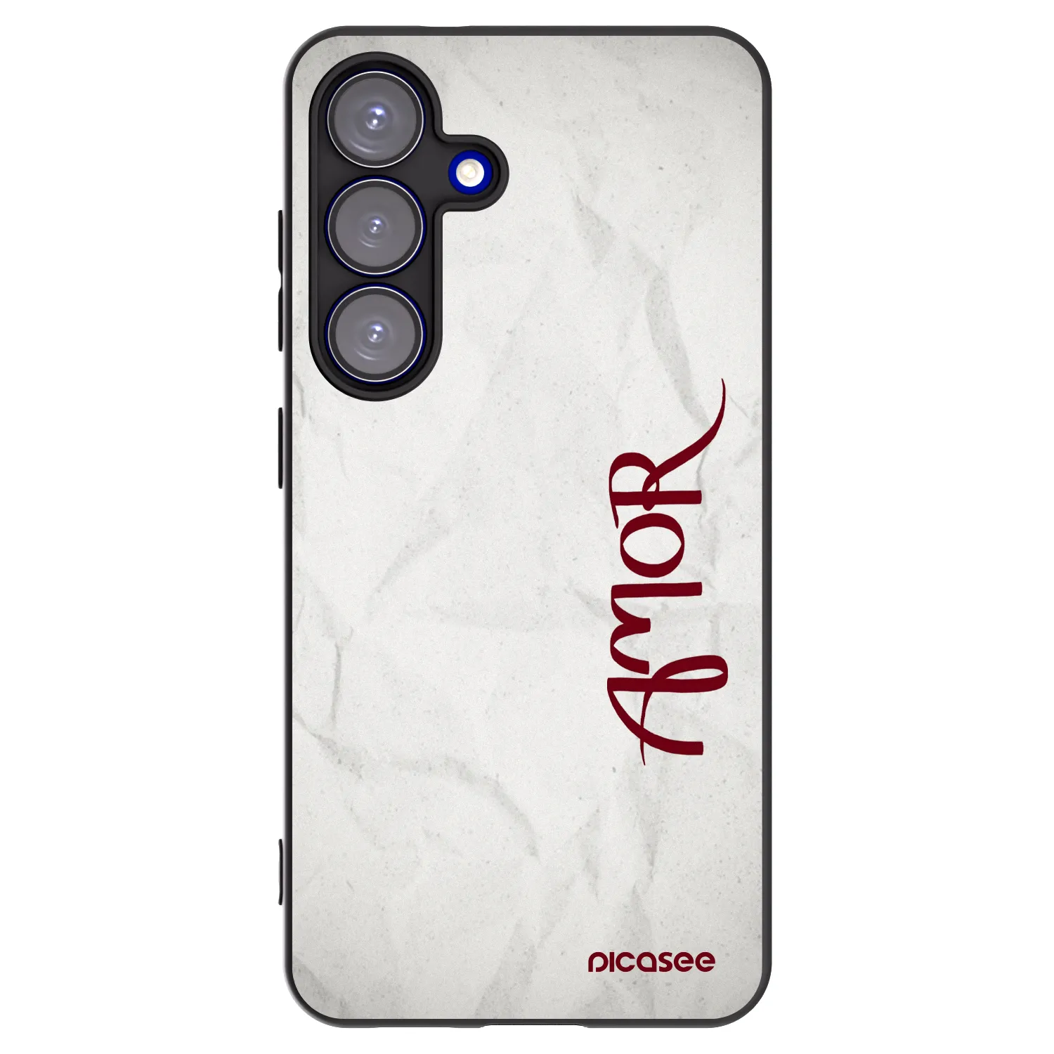 Picasee silikonový černý obal pro Samsung Galaxy S25 5G - Amor