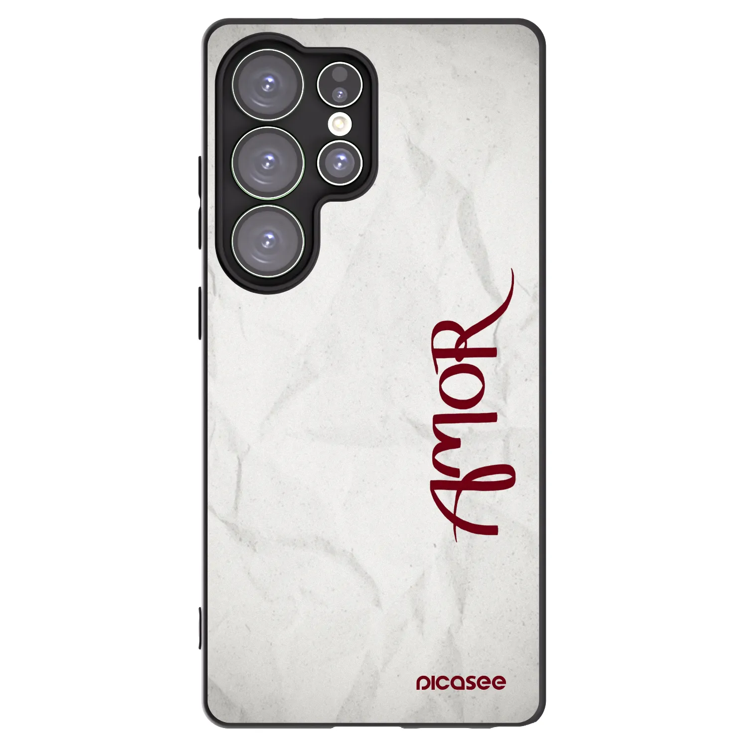 Picasee silikonový černý obal pro Samsung Galaxy S25 Ultra 5G - Amor