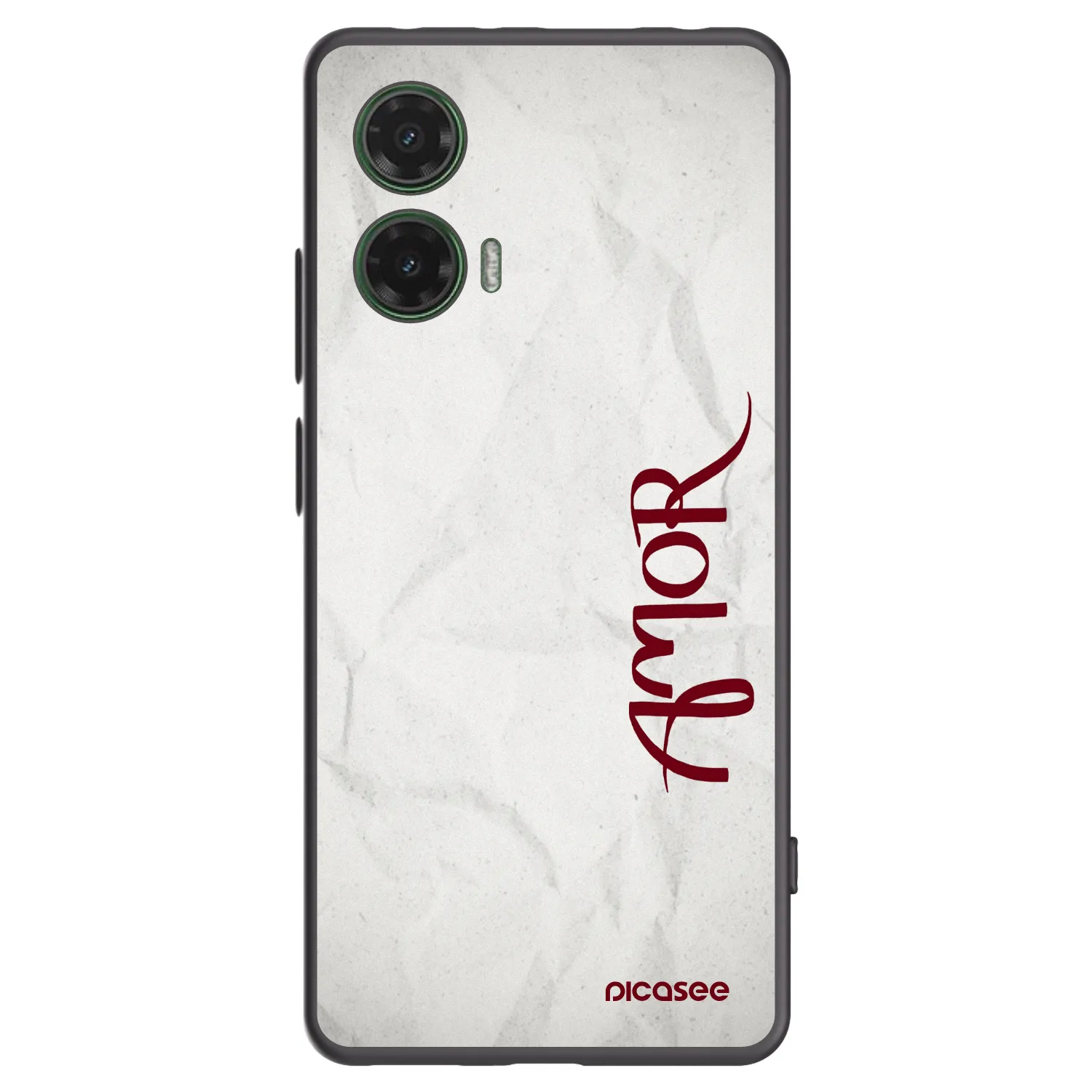 Picasee silikonový černý obal pro Motorola Moto G35 5G - Amor