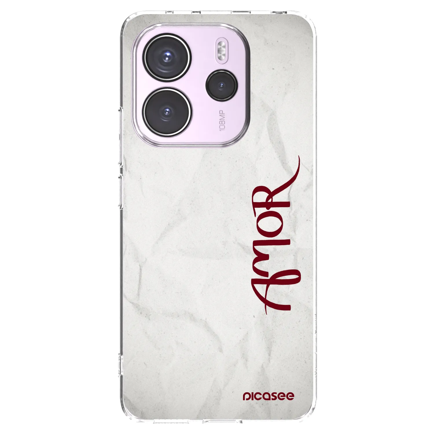 Picasee silikonový průhledný obal pro Xiaomi Redmi Note 14 4G - Amor