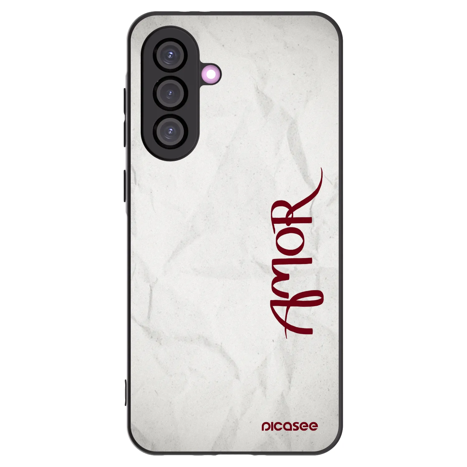 Picasee silikonový černý obal pro Samsung Galaxy A56 5G A566B - Amor