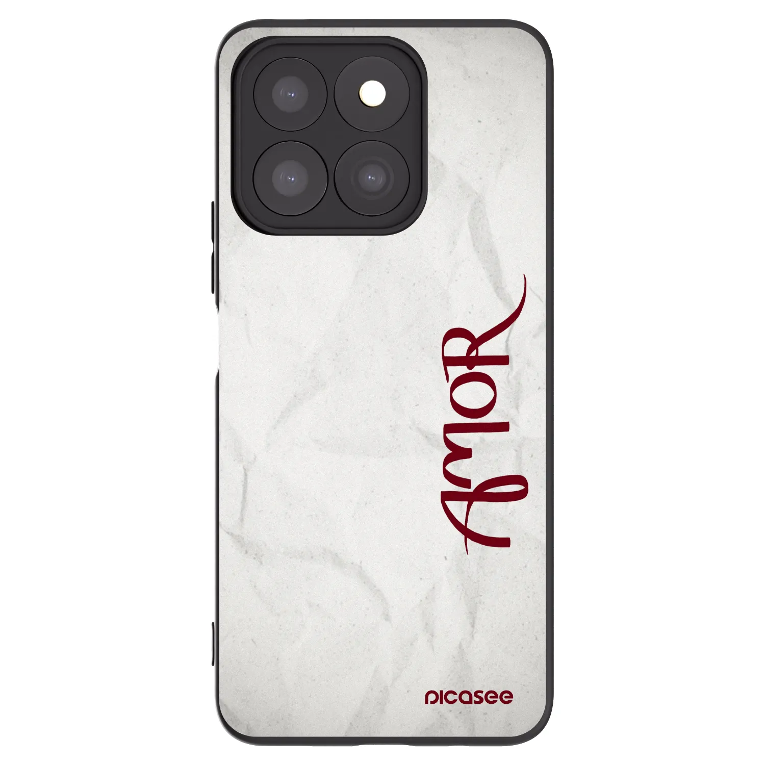Picasee silikonový černý obal pro Honor X8c - Amor