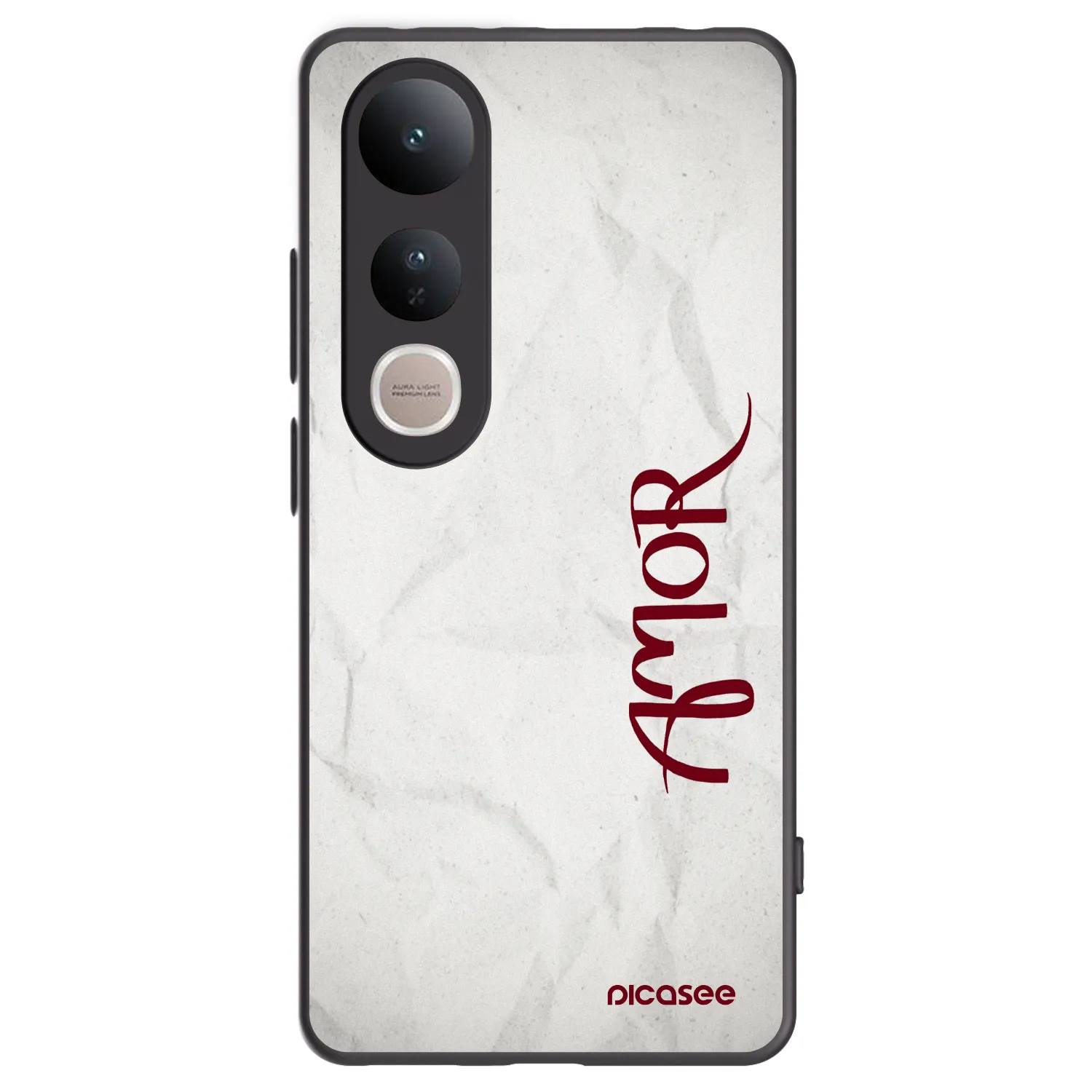 Picasee silikonový černý obal pro Vivo V50 Lite 5G - Amor