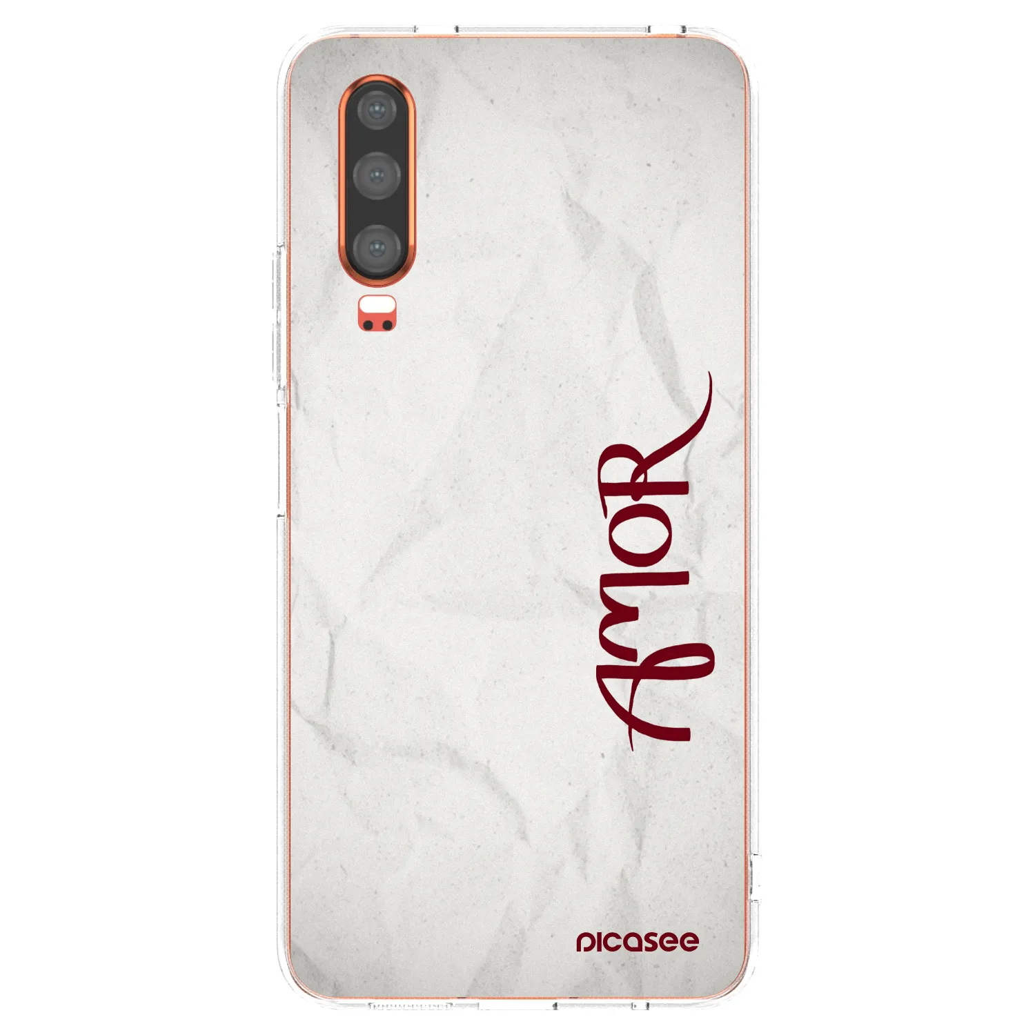 Picasee silikonový průhledný obal pro Huawei P30 - Amor