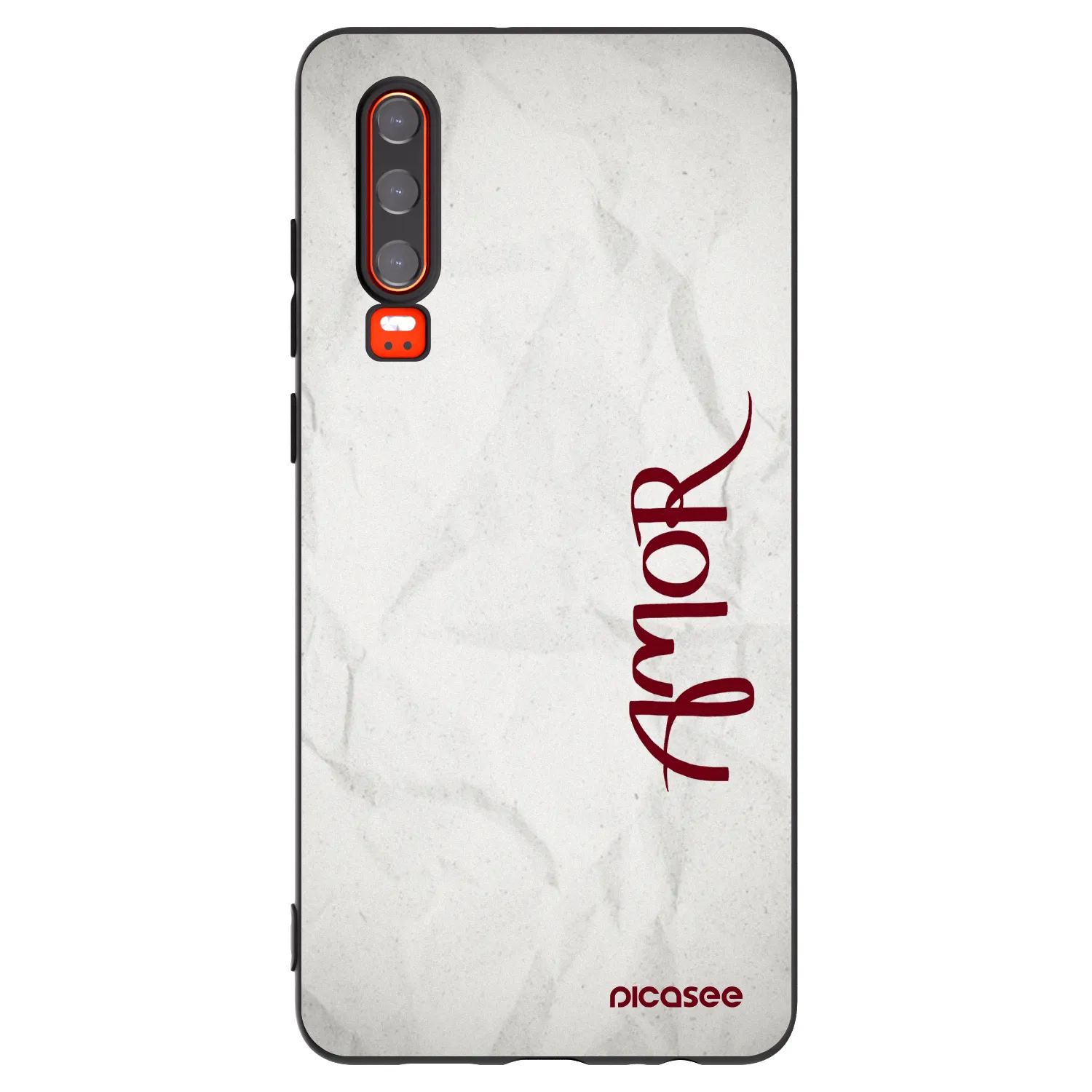 Picasee silikonový černý obal pro Huawei P30 - Amor