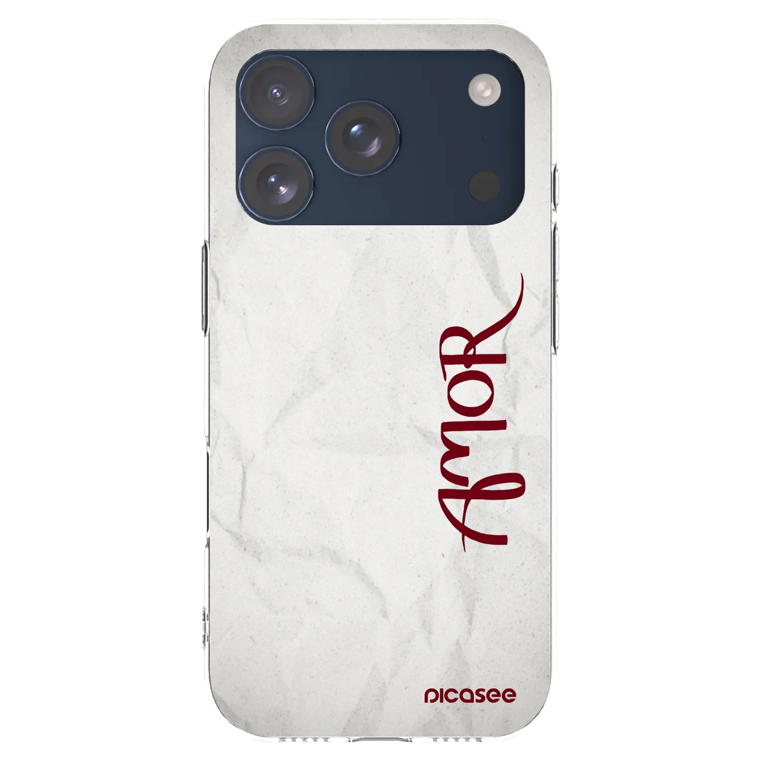 Picasee silikonový průhledný obal pro Apple iPhone 17 Pro - Amor