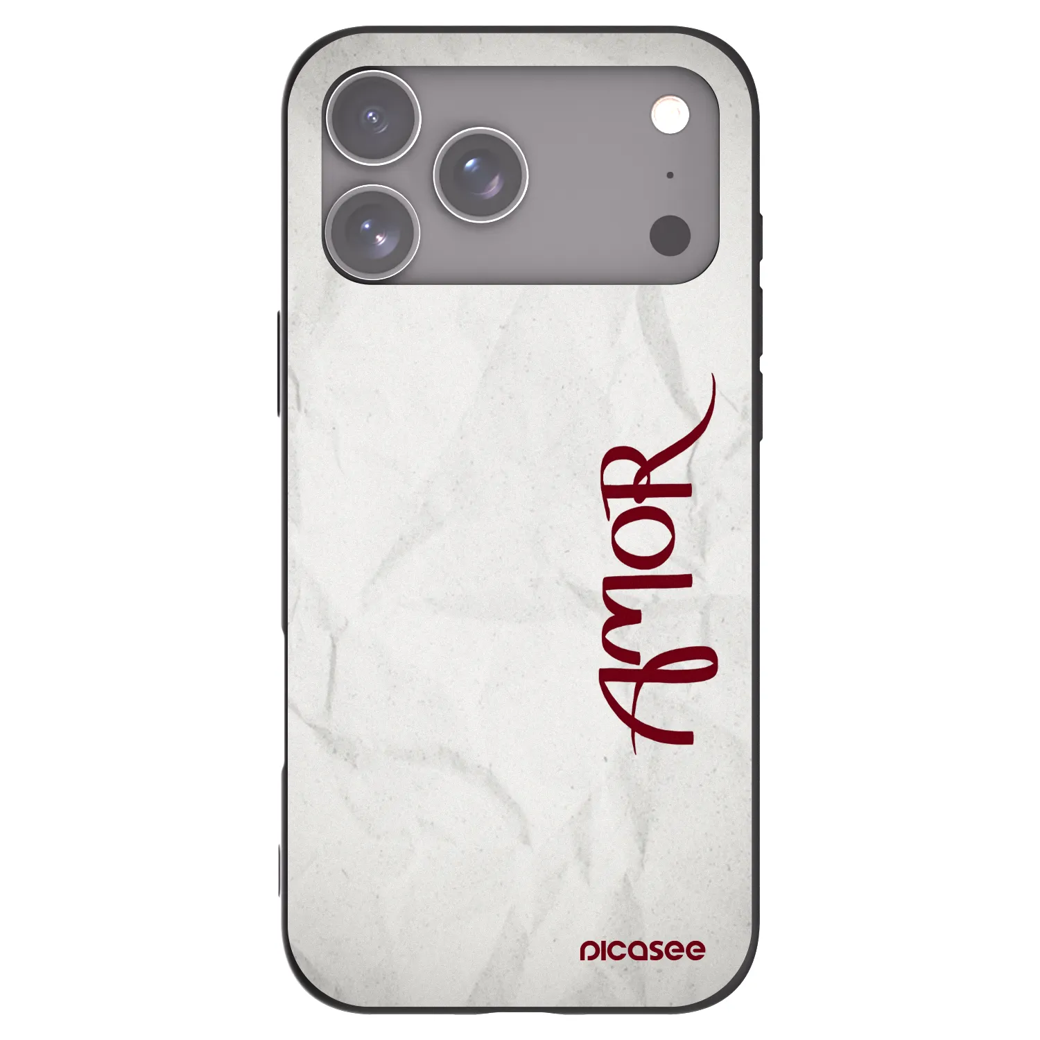 Picasee silikonový černý obal pro Apple iPhone 17 Pro Max - Amor