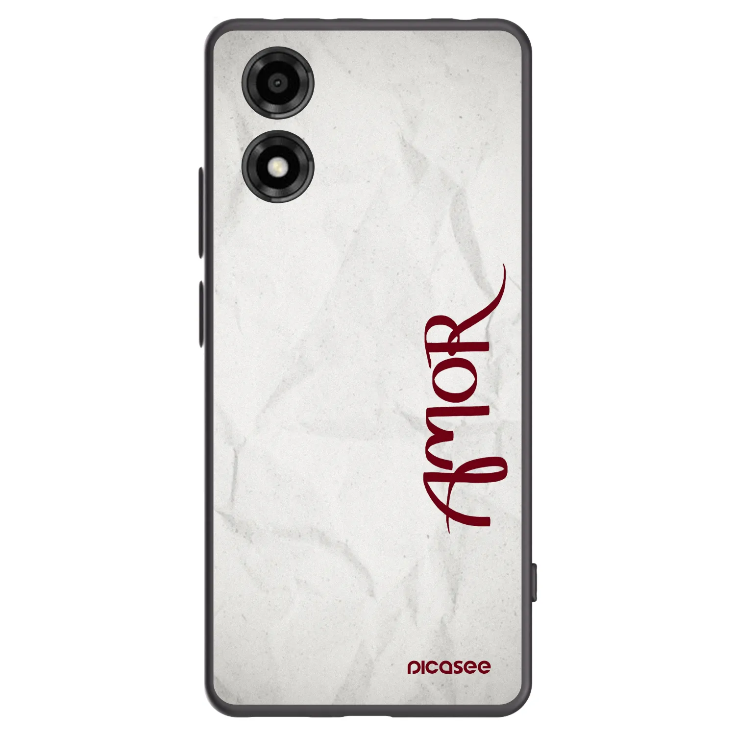 Picasee silikonový černý obal pro Motorola Moto E14 - Amor