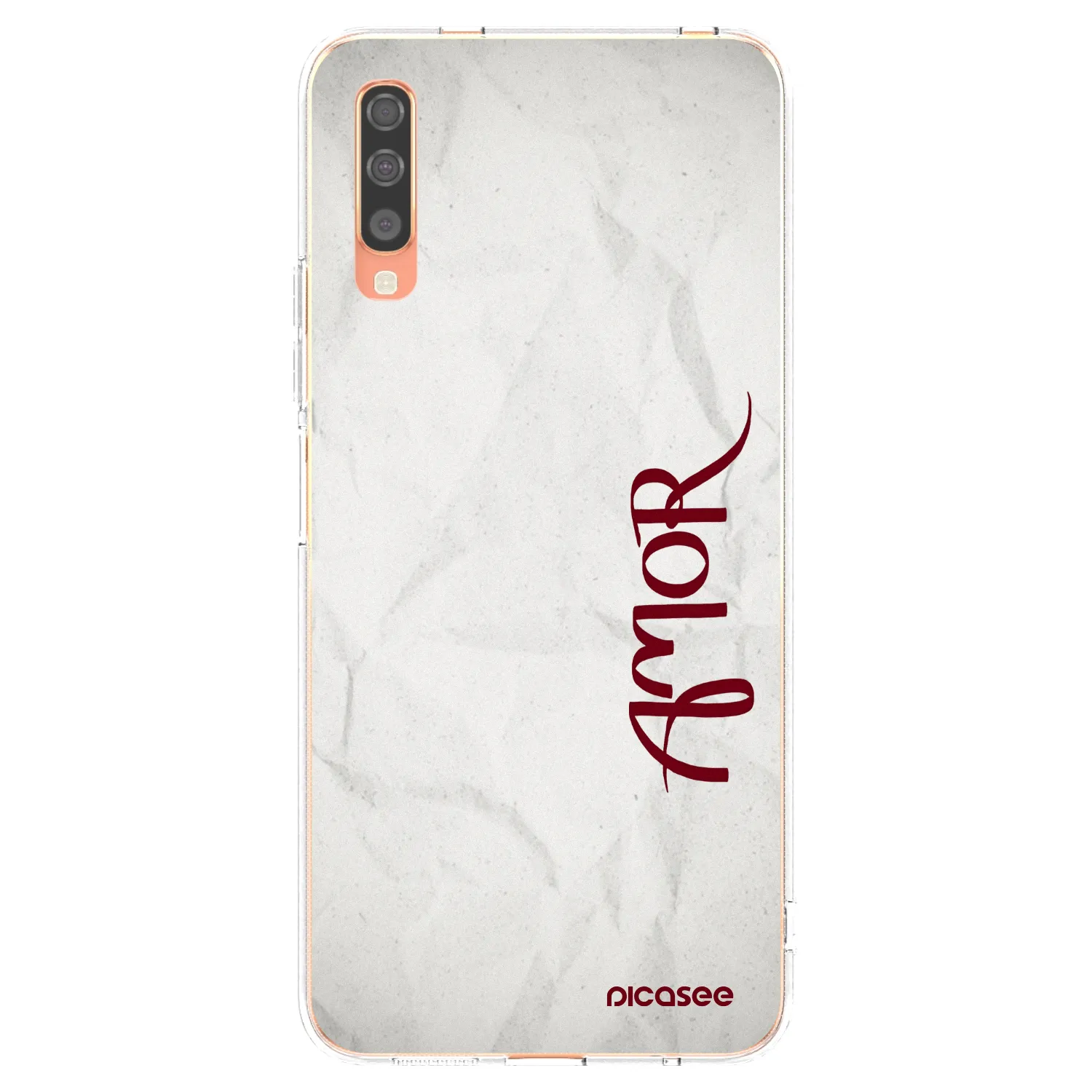 Picasee silikonový průhledný obal pro Samsung Galaxy A70 A705F - Amor
