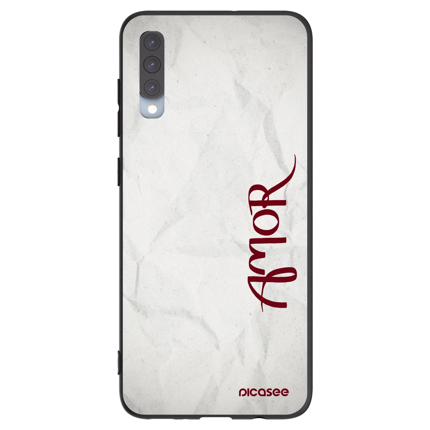 Picasee silikonový černý obal pro Samsung Galaxy A70 A705F - Amor
