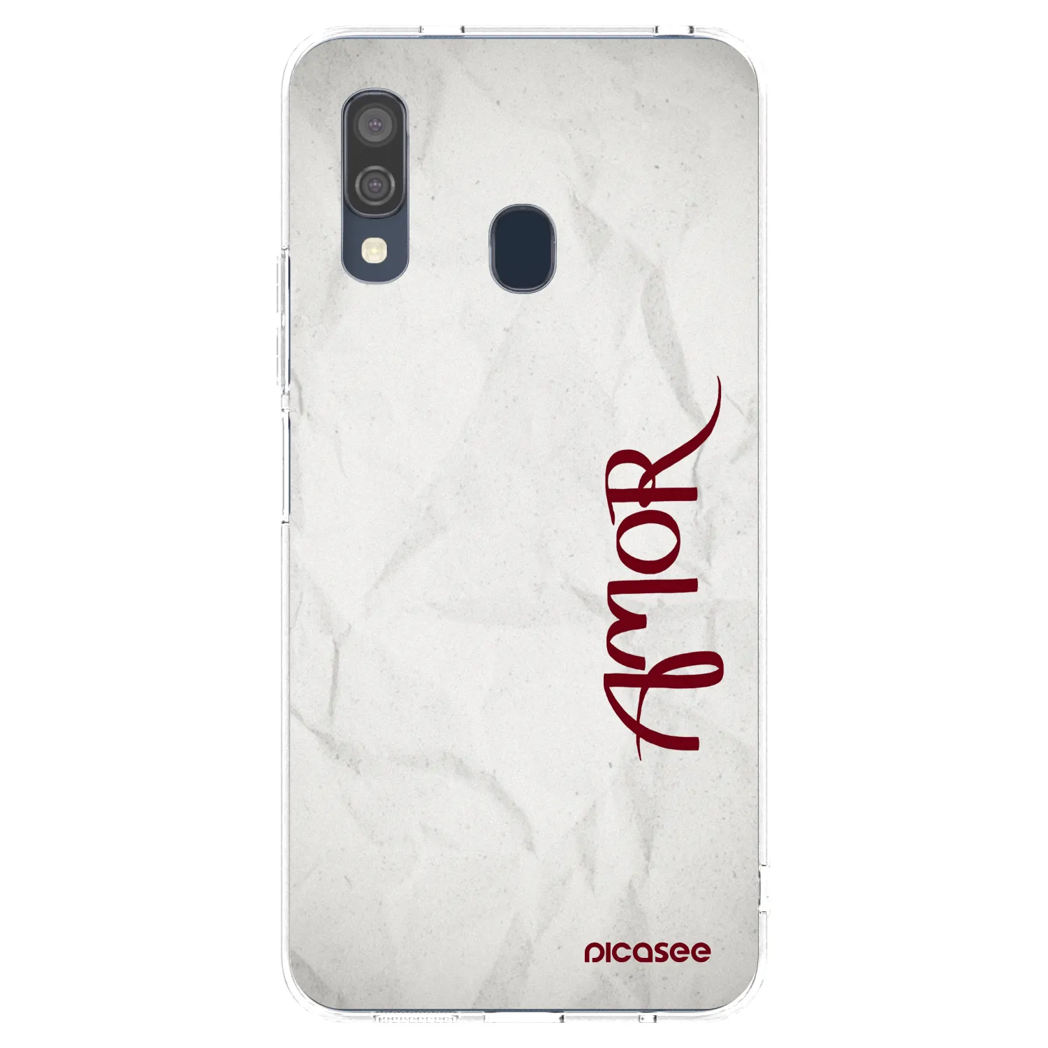 Picasee silikonový průhledný obal pro Samsung Galaxy A40 A405F - Amor