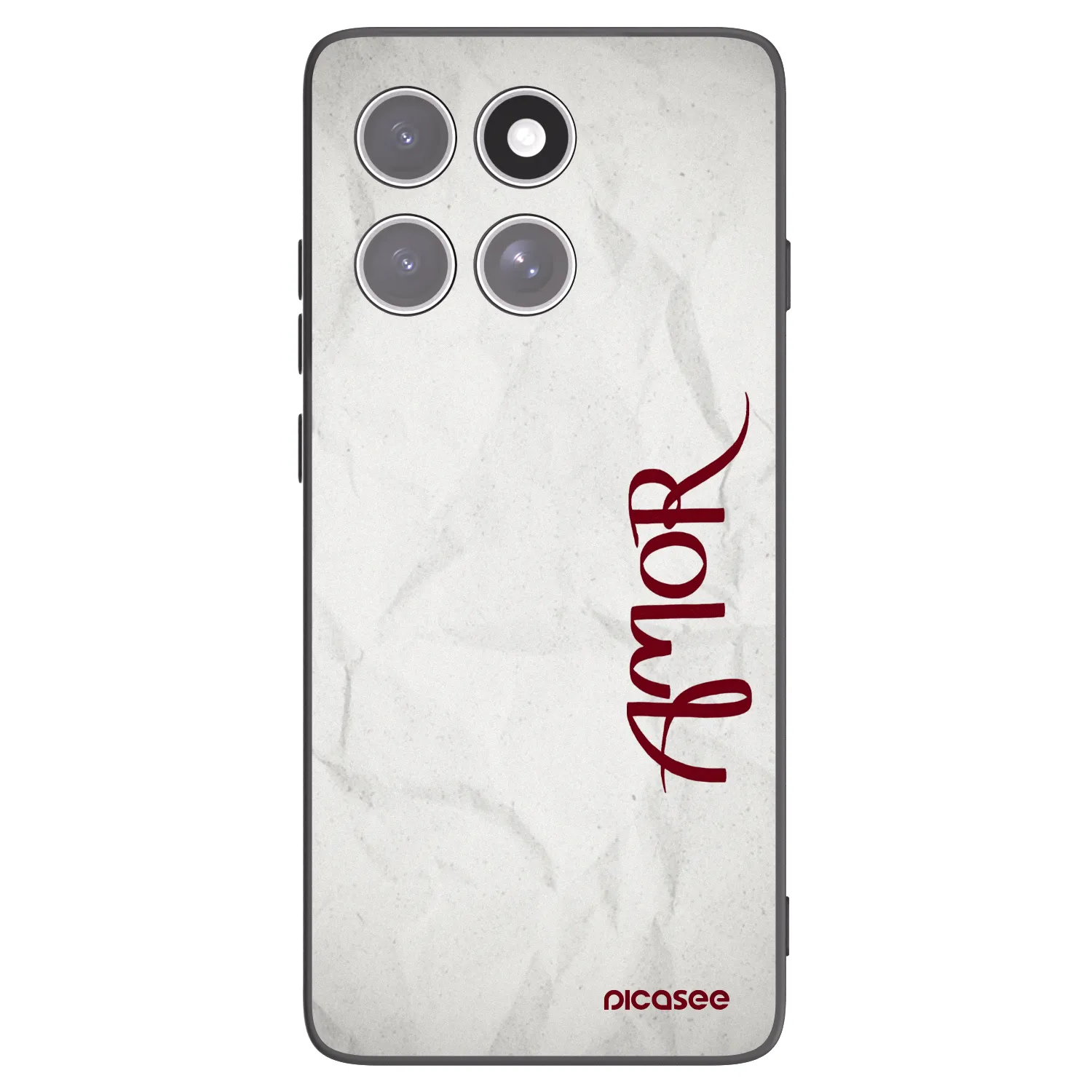 Picasee silikonový černý obal pro Motorola Edge 60 Fusion - Amor