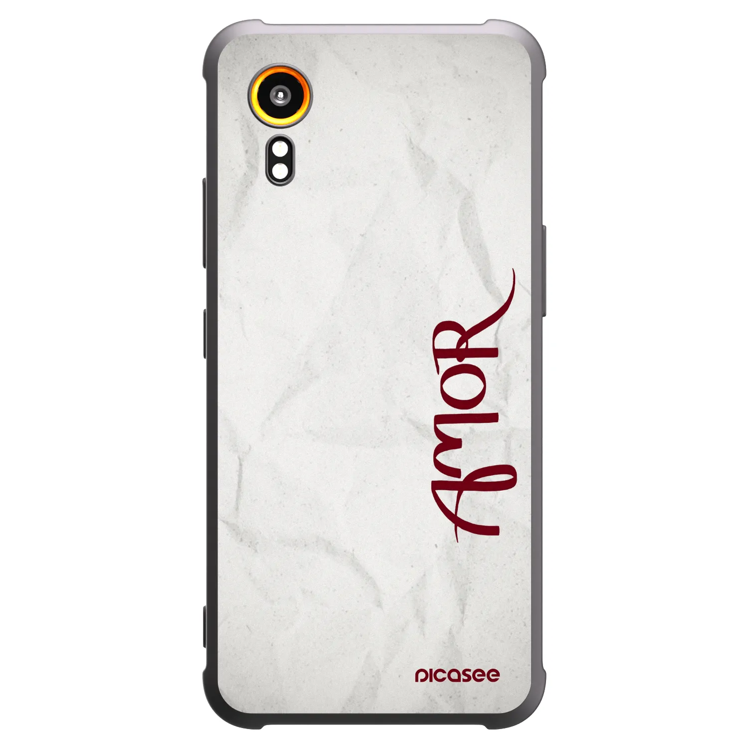 Picasee silikonový černý obal pro Samsung Galaxy Xcover 7 - Amor