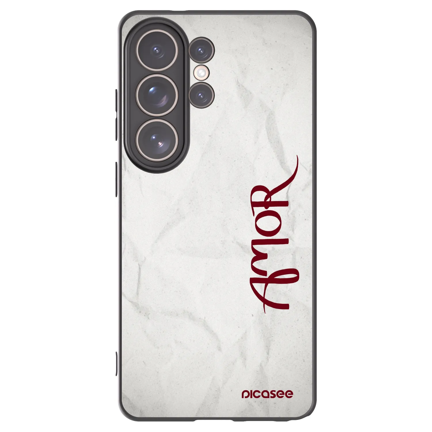 Picasee silikonový černý obal pro Samsung Galaxy S26 Ultra - Amor