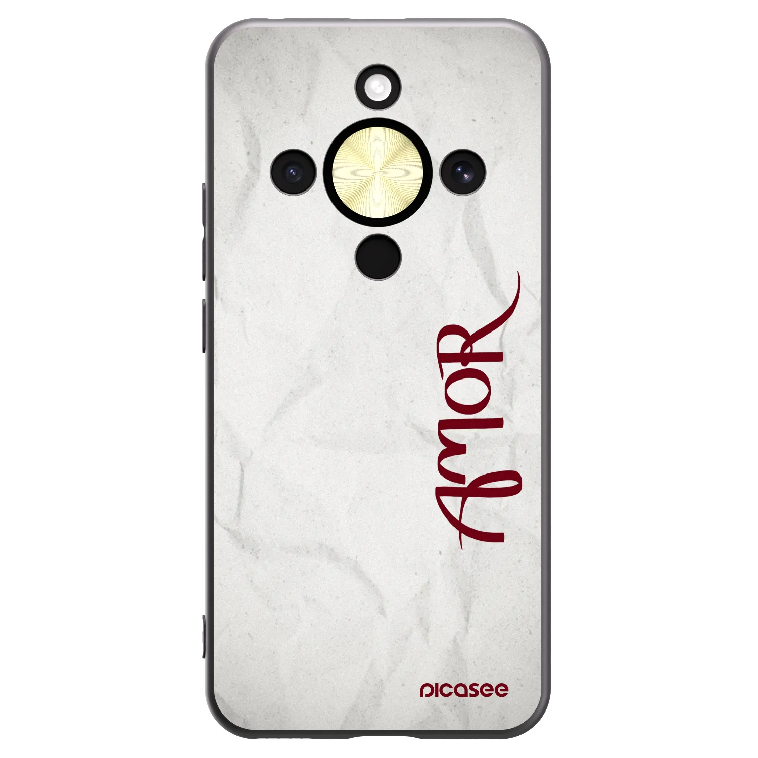 Picasee silikonový černý obal pro Honor Magic8 Lite 5G - Amor