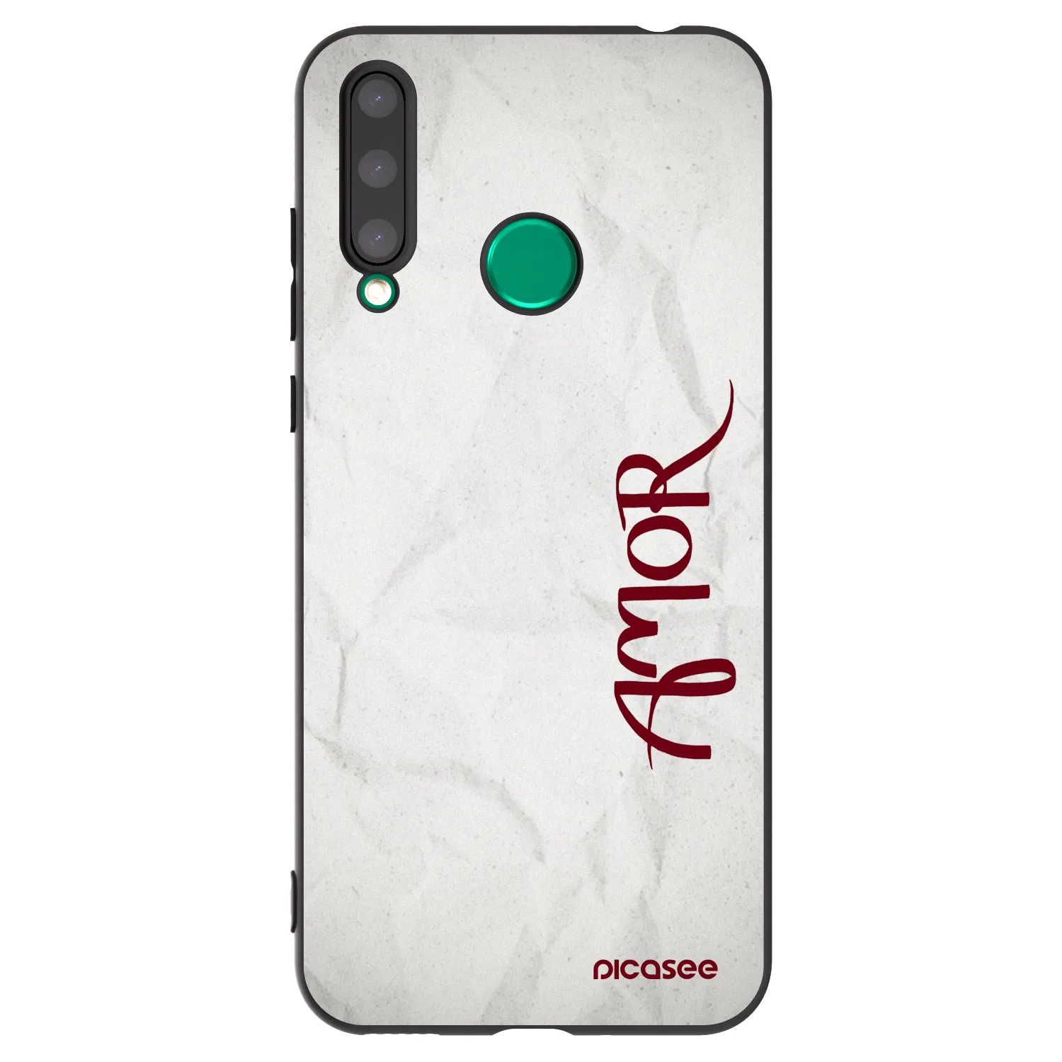 Picasee silikonový černý obal pro Honor 20 Lite - Amor