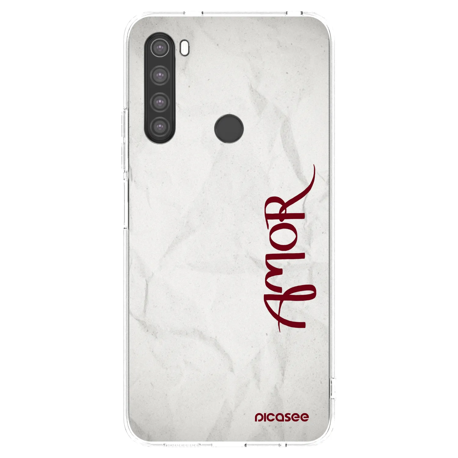 Picasee silikonový průhledný obal pro Xiaomi Redmi Note 8 - Amor