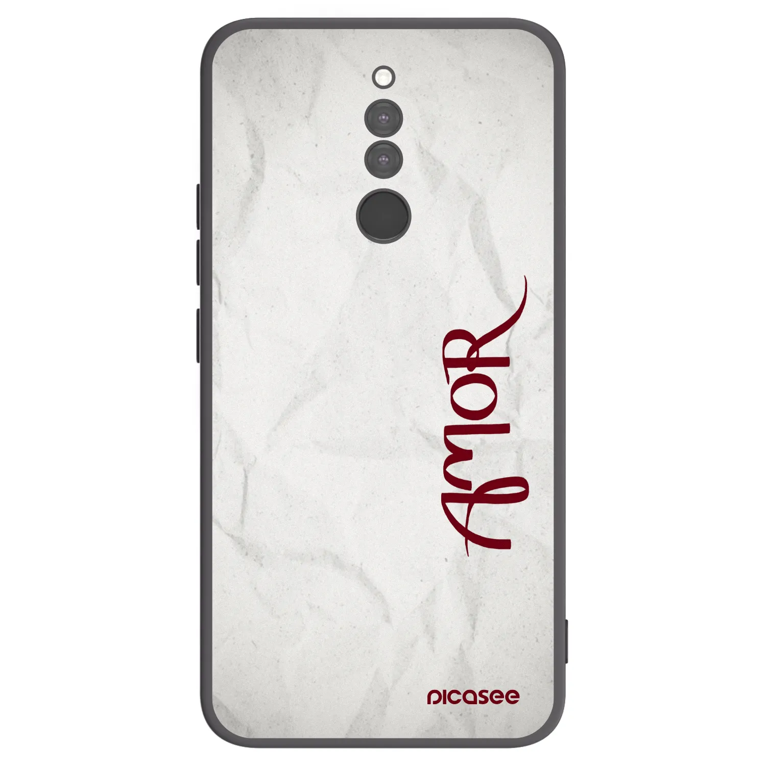 Picasee silikonový černý obal pro Xiaomi Redmi 8 - Amor