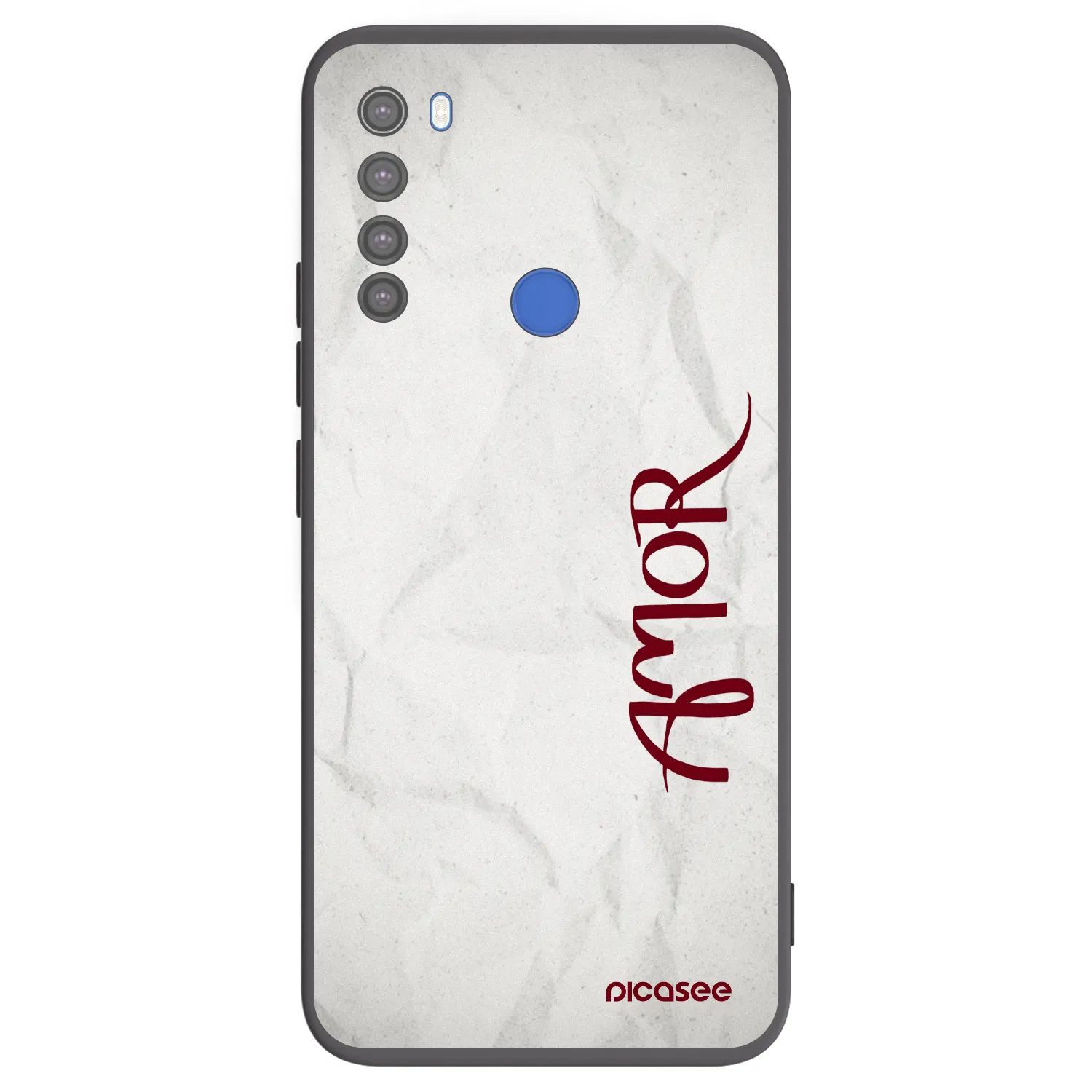 Picasee silikonový černý obal pro Xiaomi Redmi Note 8T - Amor